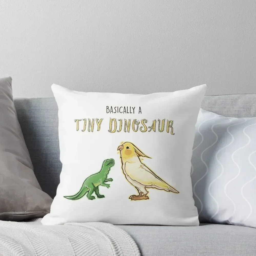 

Cockatiel are basically Tiny Dinosaurs Throw Pillow Couch Cushions Sofa Pillow Cover Luxury Room Decorative Cushions pillow