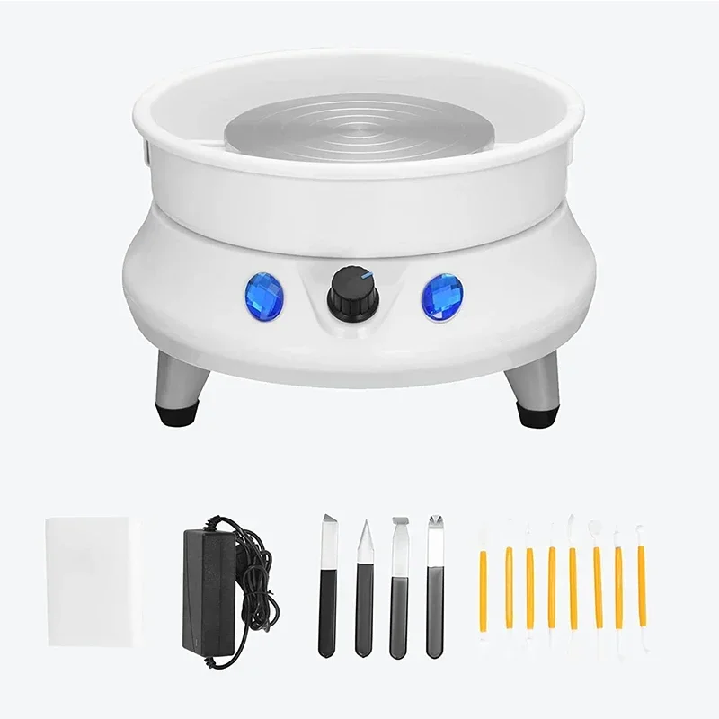 TY-01 Electric Pottery Wheel Machine 13CM Ceramic DIY Hand Tools With Detachable ABS Basin For Clay Ceramic Arts & Crafts Work