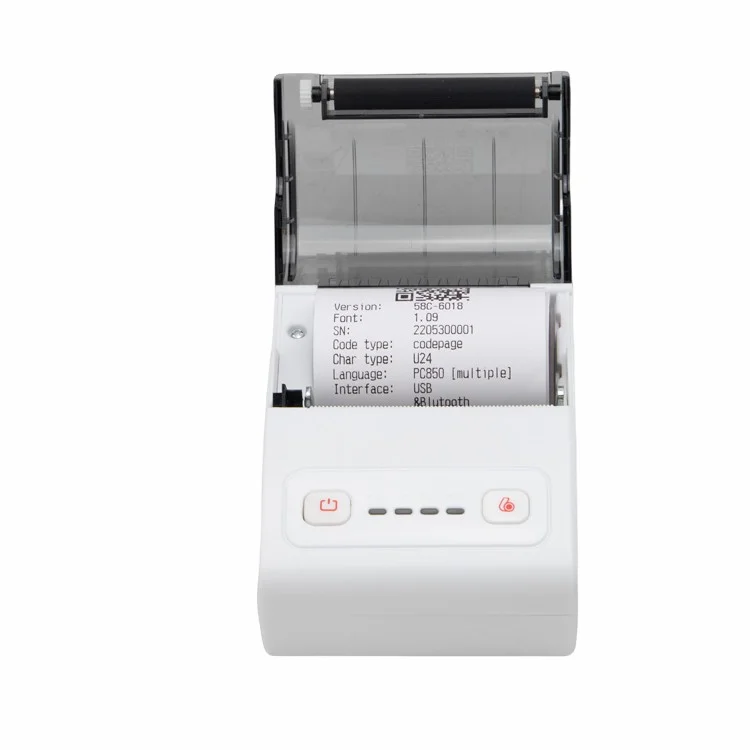 Stampante Termica Portatile 58mm Mini Wireless Bluetooth per Android, per Scontrini e Prezzi