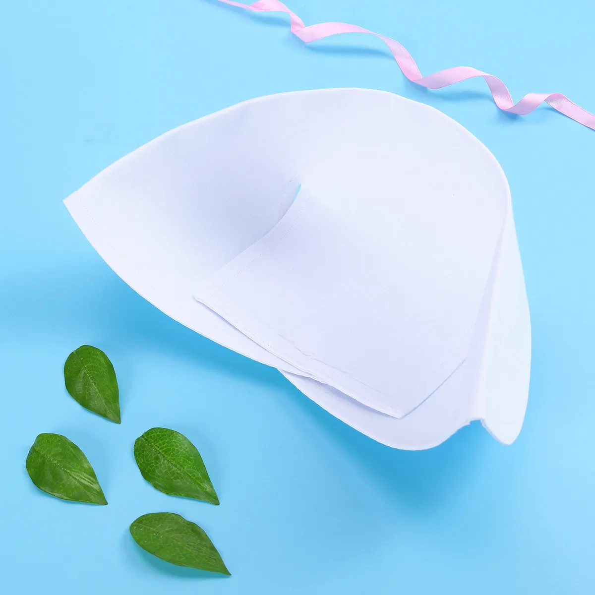 Adult Size Nurse Cap White Breathable Sweat Absorbent Antibacterial Fabric Comfortable for Dress Party Favors Nurse Hat