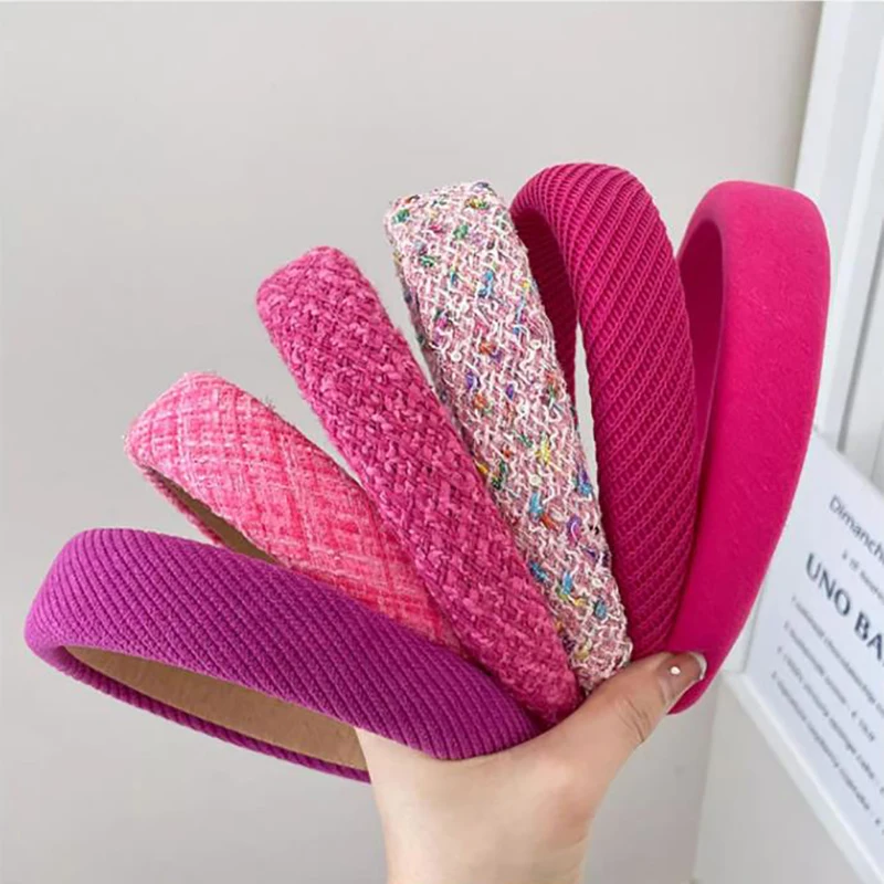 Rose Red Series Headband Female Hair Hoop Sweet And Cute Go Out All-match Press Hair Headband Versatile Fashion Hairstyle Tool