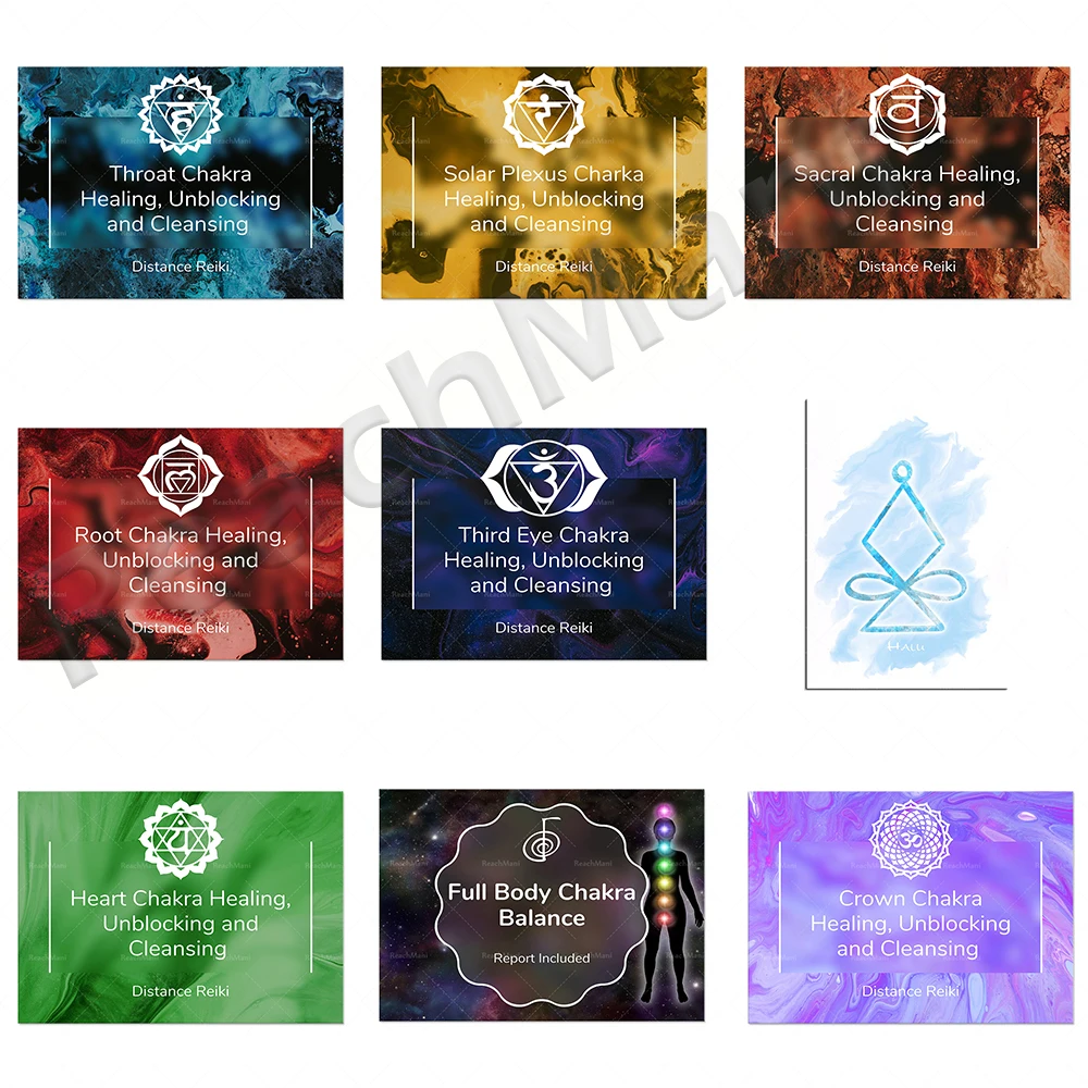 Póster de Reiki con Símbolos Halu, Chakra del Plexo Solar, Sanación del Chakra del Corazón, Equilibrio y Limpieza de Chakras de Todo el Cuerpo