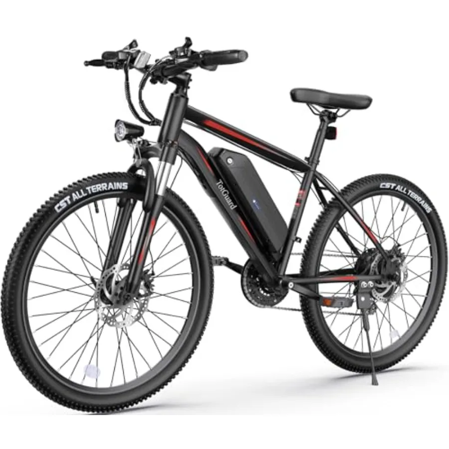 

Electric mountain bike for adults: aluminum frame black 750W motor 48V 499Wh removable battery 55-mile range 21.6mph top speed
