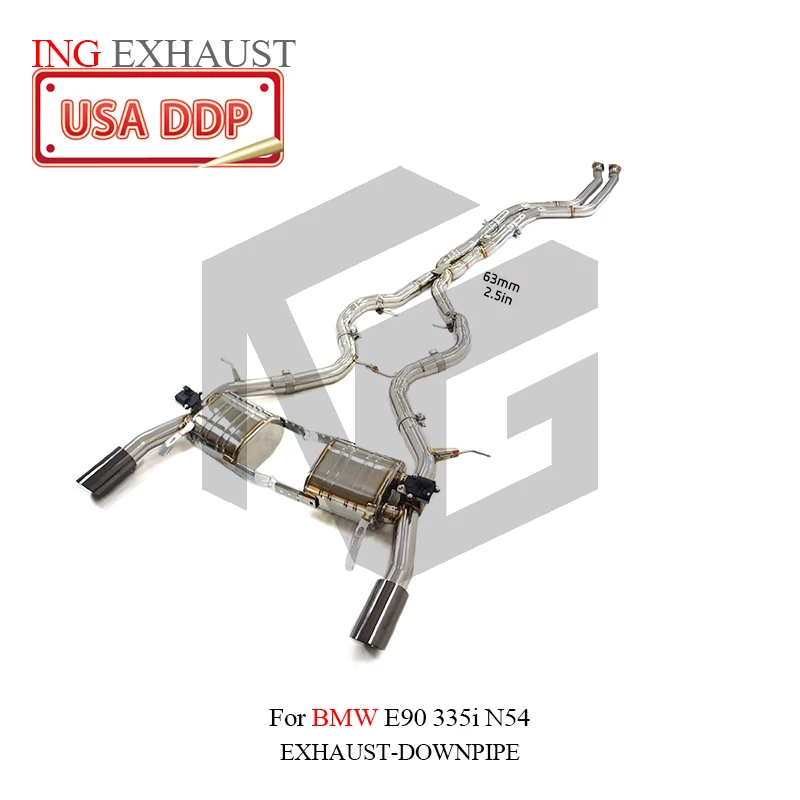

ING Exhaust SS304 Electric Valve Catback for BMW E90 335i N54 Car Remote Control Muffler Pipe Accessories System