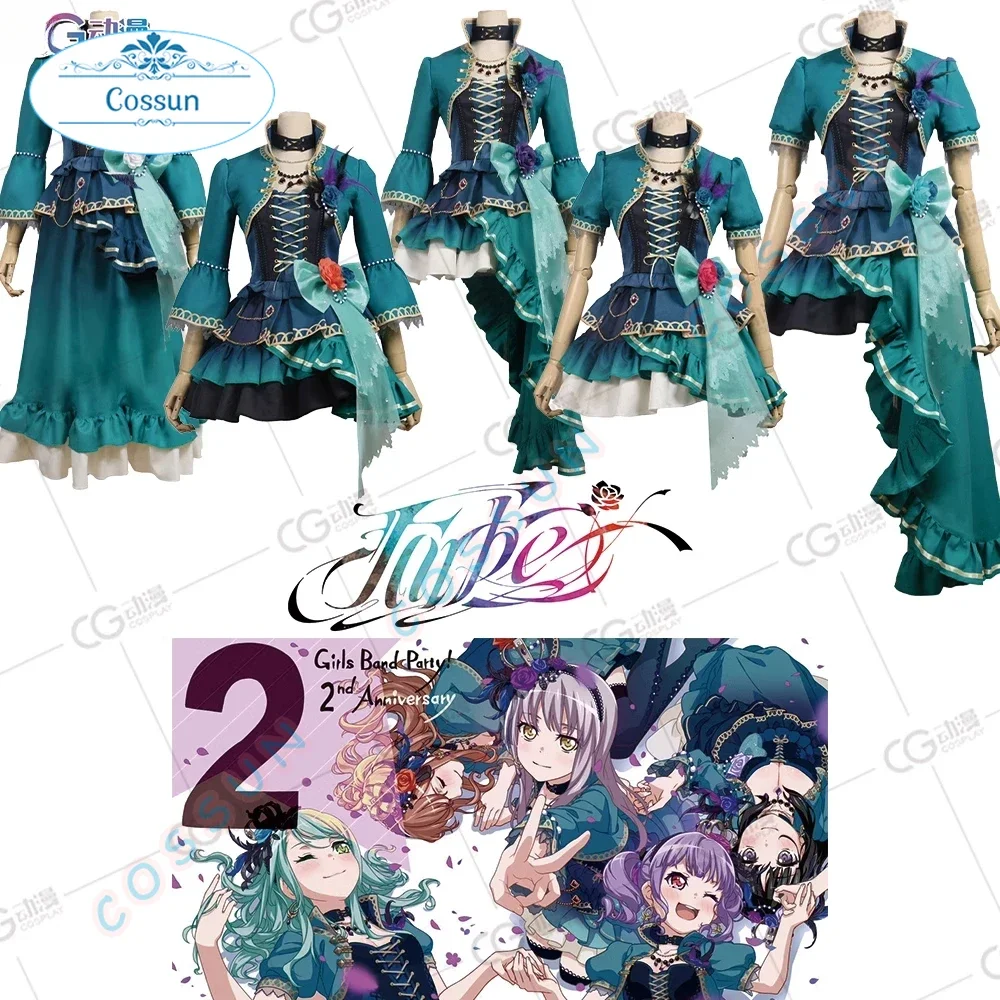 BanG Dream! Ako Udagawa / Yukina Minato/ Imai Lisa / Rinko Shirokane / Sayo Hikawa Cosplay Costume Halloween Game Women Outfits