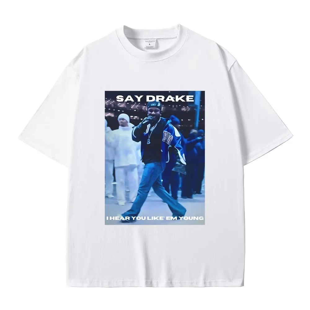 الرجال الراب كندريك لامار قل دريك أسمعك مثل Em الشباب مضحك ميمي قميص مطبوع هم لا مثلنا عرض نصف الوقت الجرافيك تي شيرت