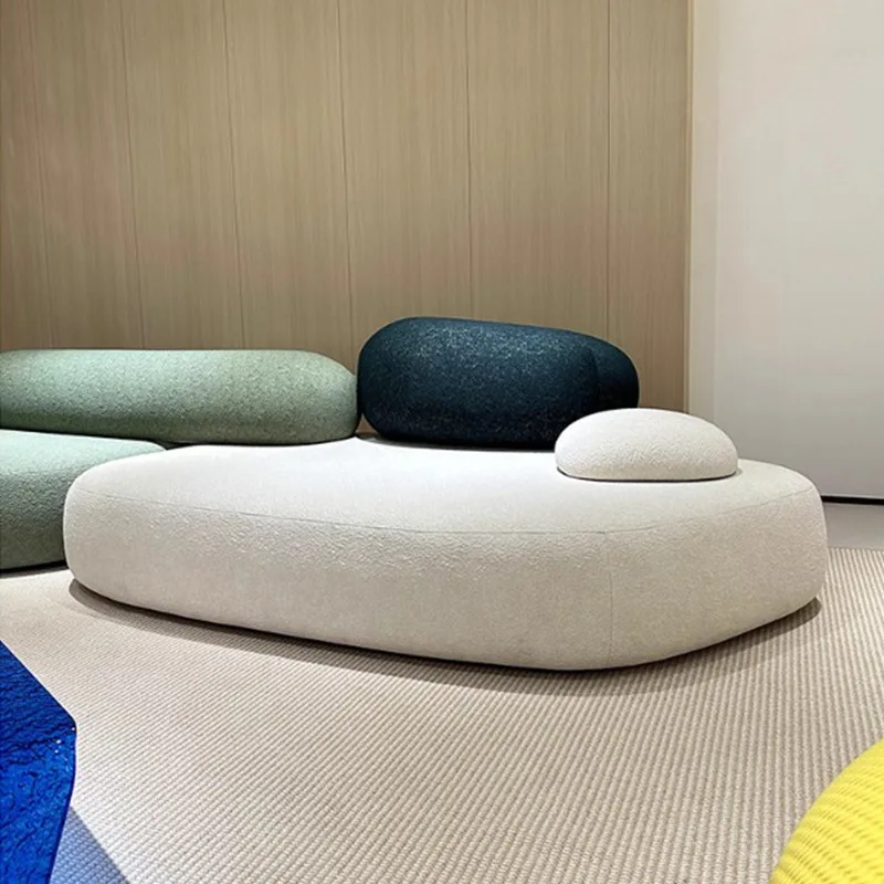 Sofa sofa kain kerikil Italia mewah ringan