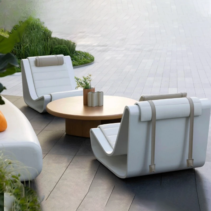 Fiberglass seats, lounge chairs, special-shaped seats with cushions