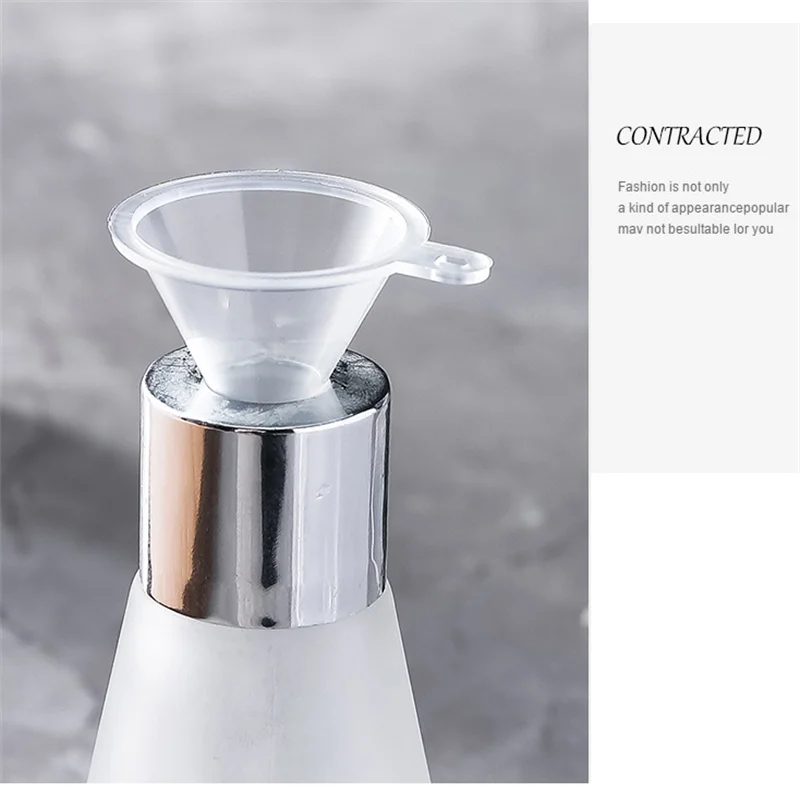 5/10/50/100 szt. Mini lejki do butelek laboratoryjnych, do piaskowych obrazów, perfum, przypraw, proszków, olejków eterycznych i aktywności rekreacyjnych