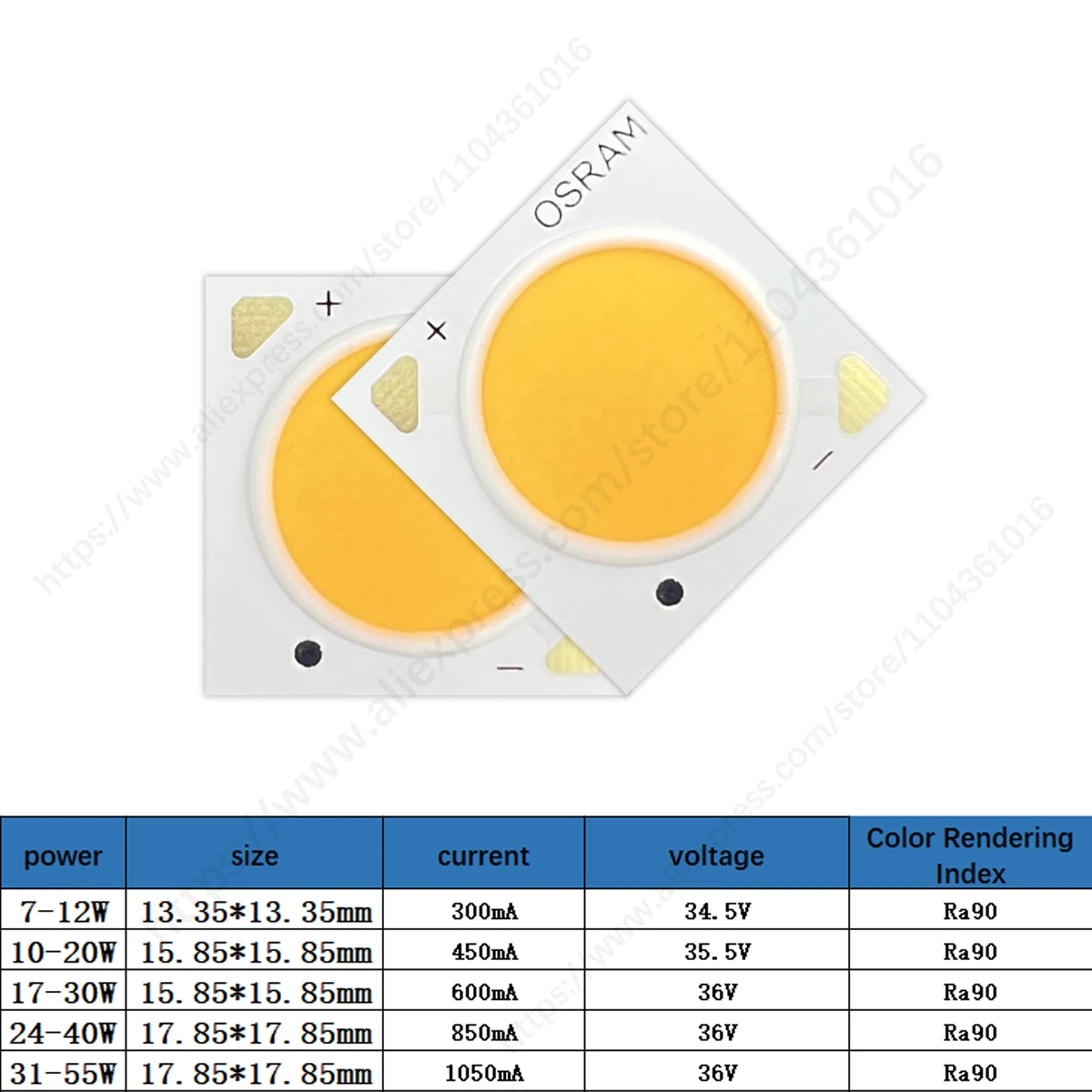 High Power OSRAM 10-20W 17-30W COB LED โคมไฟชิป Spotlight Floodlight สวนสแควร์ไฟ LED ลูกปัด Floodlights