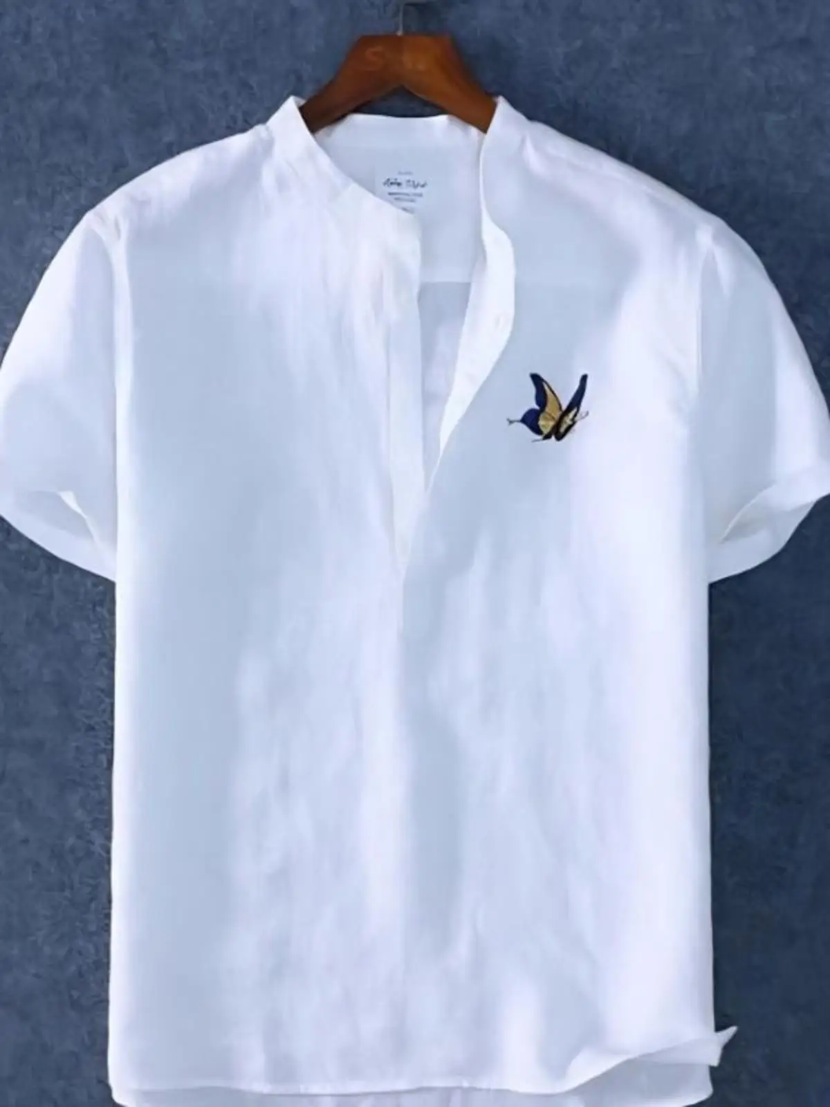 t-shirt-d'ete-fin-pour-homme-en-coton-et-lin-col-rond-manches-courtes-col-colore-brode-decontracte-absorbant-la-transpiration-avec-poche