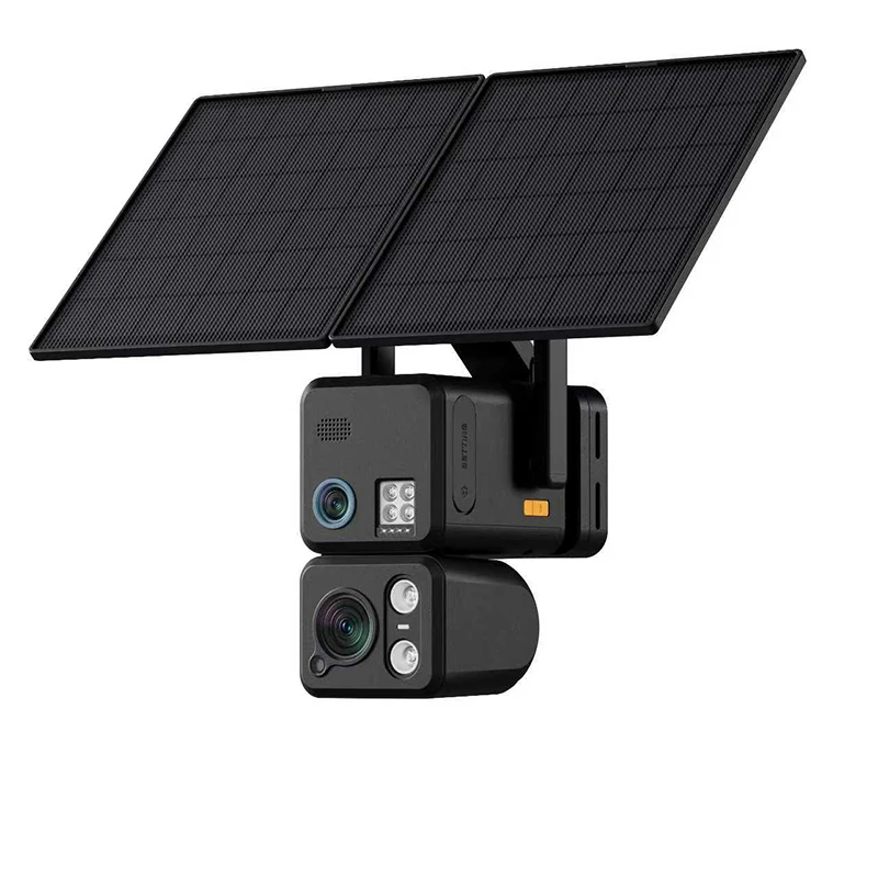 UHD 4K 4G Solar Dual Lens PTZ CCTV Outdoor Home Security Wireless WiFi Motion Detection Two-Way Audio Wide Angle Cloud IP Camera
