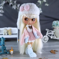 ICY DBS Blyth doll 1/6 Joint body 30cm tan skin glossy face cute plush set doll BJD toys gifts