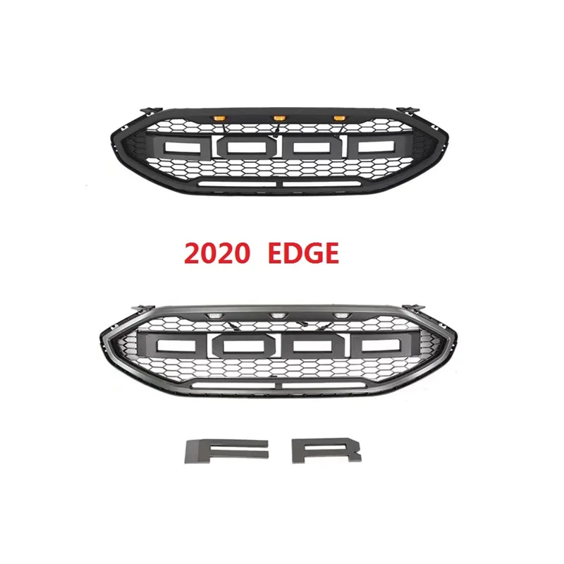 2019 2020 Edge Mesh Grills Fit For Edge 2021 Front Bumper Cover Abs Racing Grille Grill Auto Accessories Parts