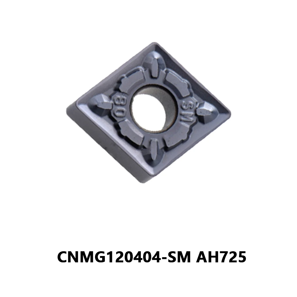 Оригинальный CNMG 120404   CNMG 120408   SM SS AH725 MPJ350 T6130 Твердосплавные вставки CNMG 120404 120408   Станок Токарный станок с ЧПУ Резак Станок