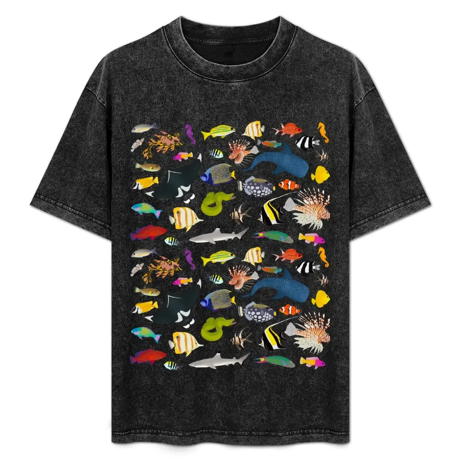 

Tropical Reef Fishes (Dark) T-Shirt valentines boutique clothes tshirts personalised custom t shirt t shirts for men pack