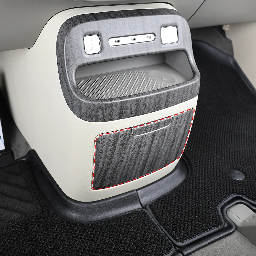

Interior Accessories Carbon Fiber Front Row USB Port Vent Cover Trim For Hyundai IONIQ 9 2025 2026 Car Supplies