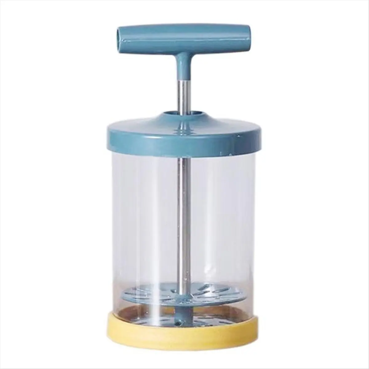 ABNH Plastic Cream Manual Whipper Maker Diy Whipped Cream Dispenser for Cake Decorating Dressings Frothy Drinks Blue