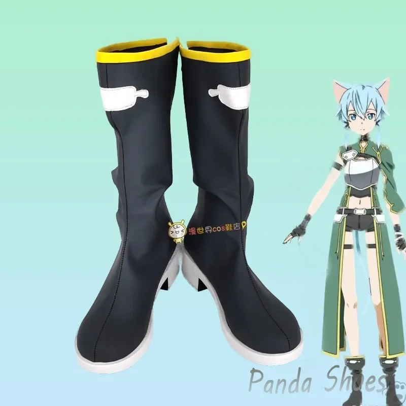 

Sword Art Online Shino Косплей Обувь Аниме SAO Long Cos Сапоги Комикс Асада Шино Косплей Костюм Опора Обувь для Хэллоуина