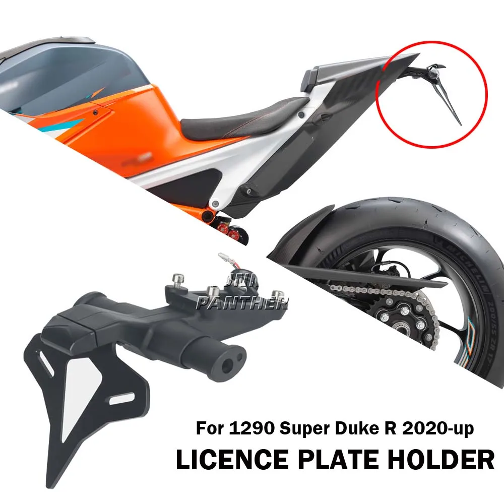 For 1290 Super Duke R 2020 2021 2022 2023 2024 Motorcycle Rear Short Tail Stock Tidy License Plate Holder Tailstock Bracket Kit