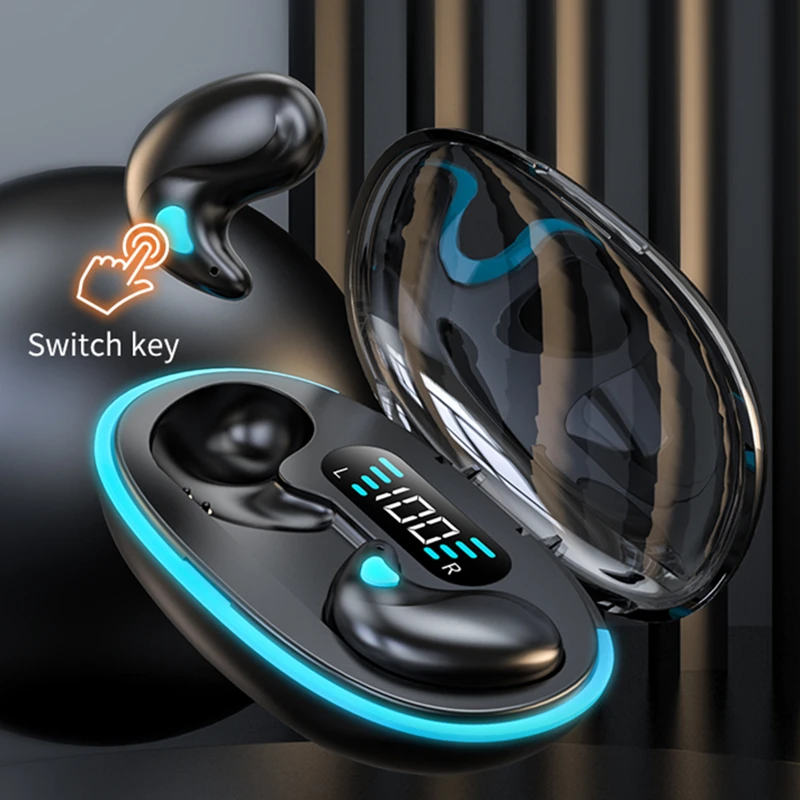 

X55 Invisible Sleep Wireless Earphone IPX5 Waterproof Headphones Mini Sport Game Bluetooth Stereo HIFI Music Headset Earbuds