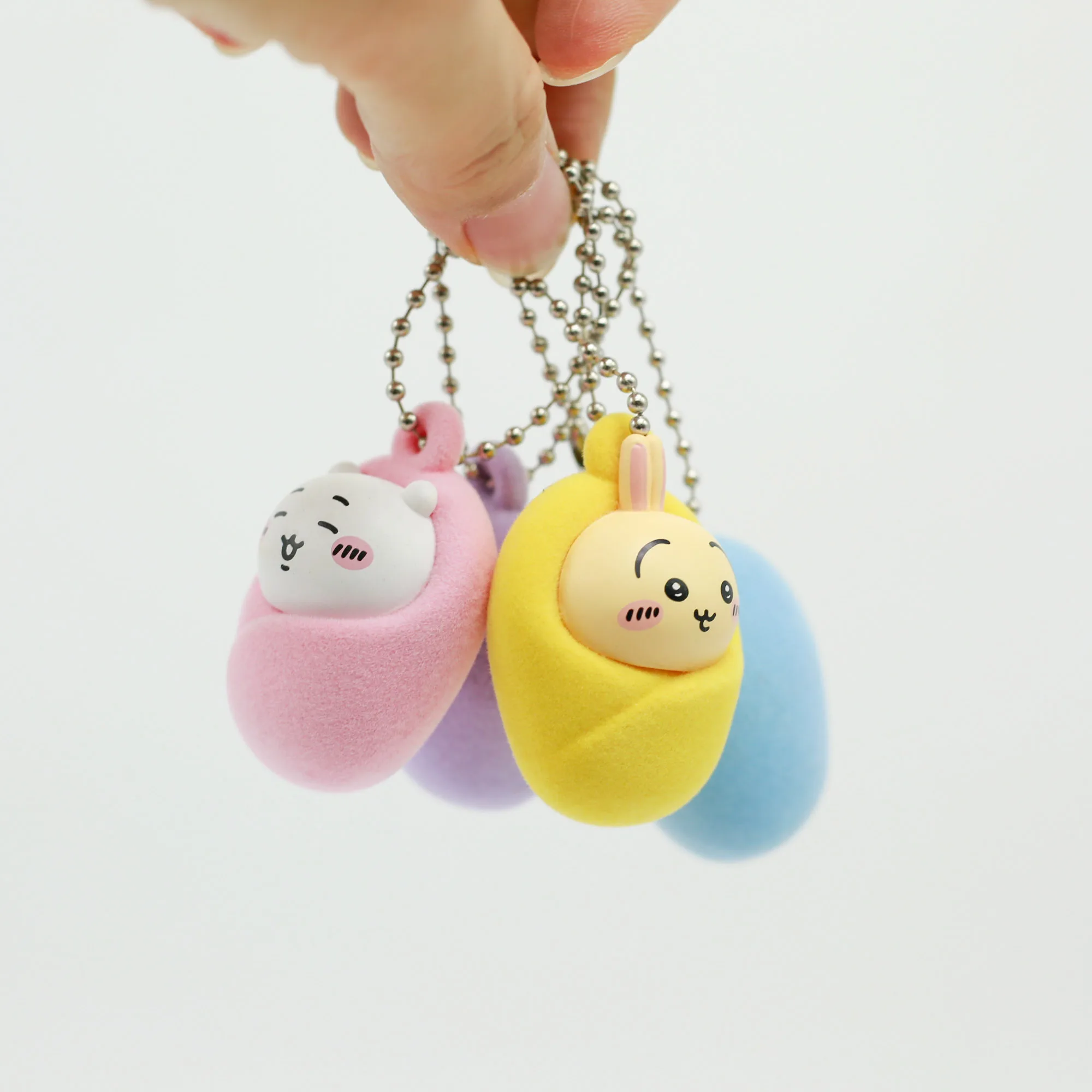 

Флокированный детский брелок Chiikawa для младенцев, сумка, подвески, кавайные фигурки, коллекционная глухая коробка, игрушка, кошелек для девочек, орнамент, детский подарок на день рождения