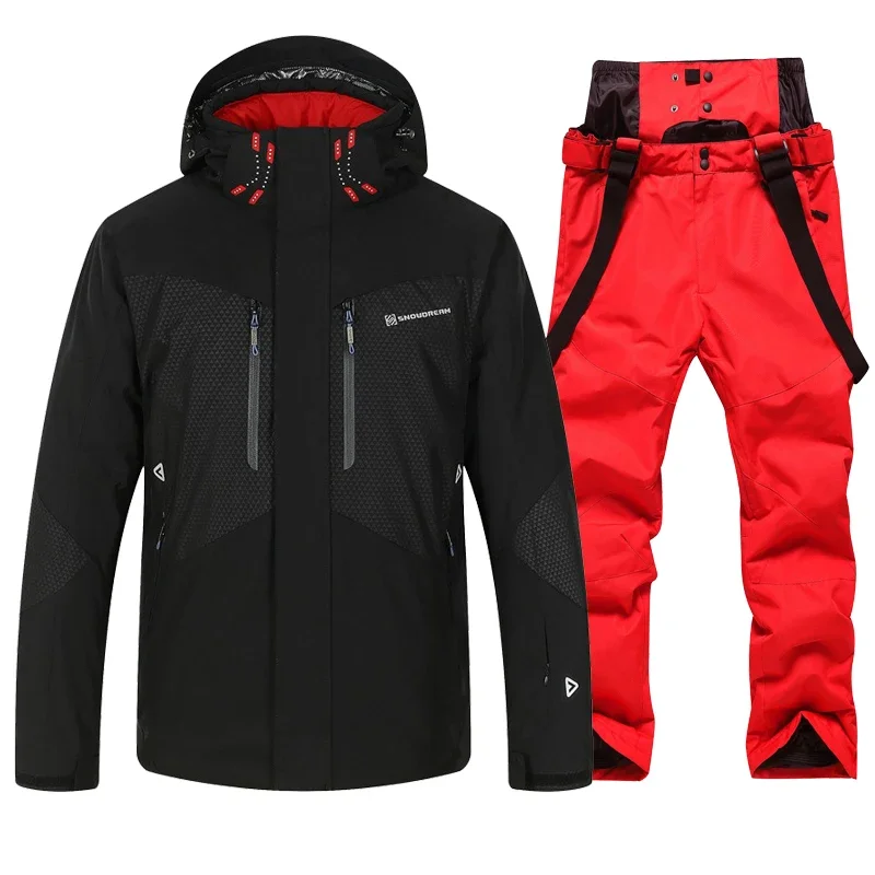 -30 Degrees Suit Winter Equipment Snowboard Outdoor Snow Suits Warm Waterproof Men Jacket And Ski Pants Snowmobile Clothing