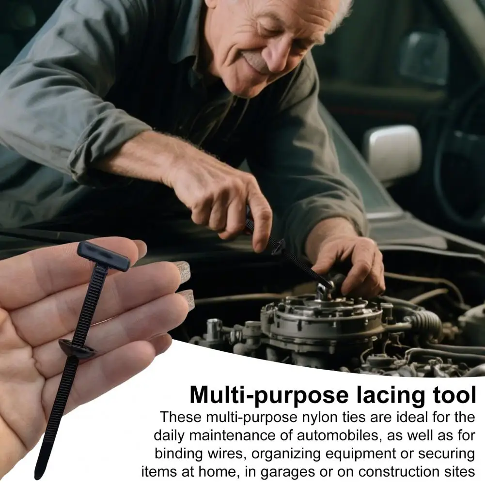 Cinghie per cavi in nylon ad alta resistenza Accessori per la protezione del rivestimento del bagagliaio Fibbie per fascette in nylon resistenti ai raggi UV per cavi di fissaggio