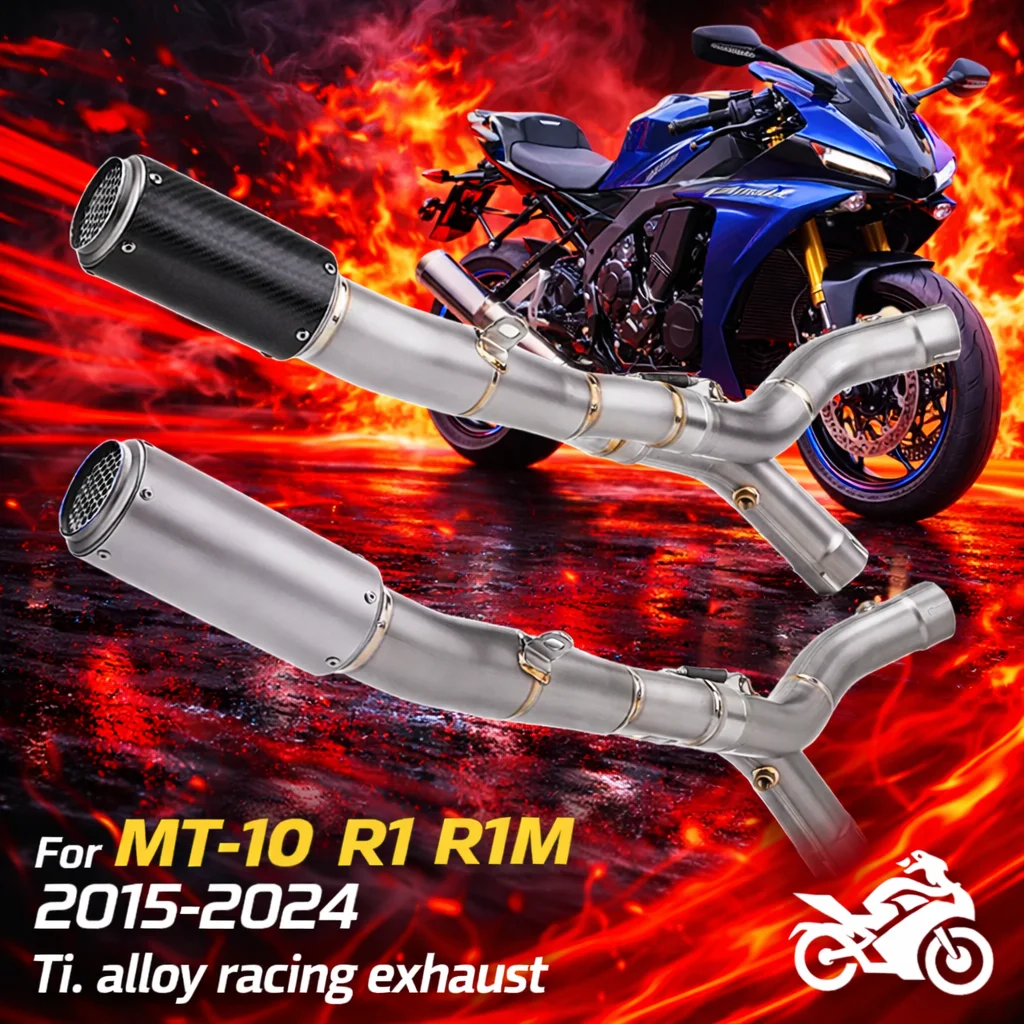 

For YMH YZF R1 R1M 2015-2024 Project CR-T Ti. alloy racing exhaust slip on line