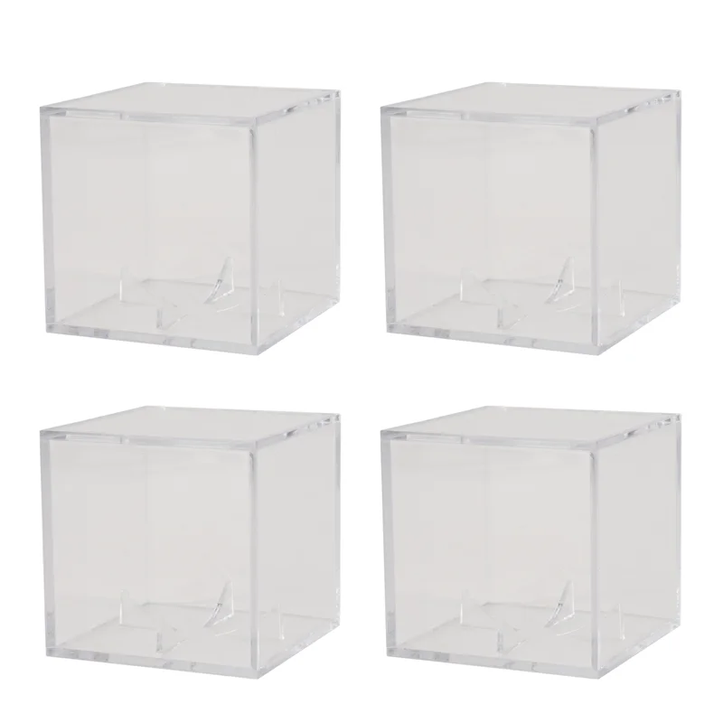 

BA-4 шт. бейсбольная витрина, пылезащитные акриловые витрины с защитой от ультрафиолета, прозрачная витрина для бейсбольного меморетического мяча