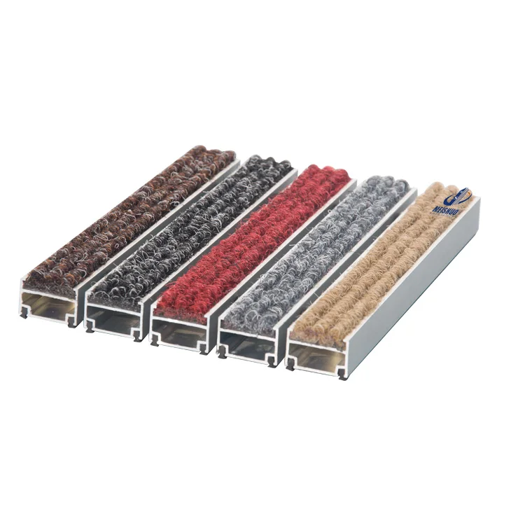 

Beautiful Carpet Insert Walk Off Mat Durable Roll up Aluminum Entrance Mat for Commercial