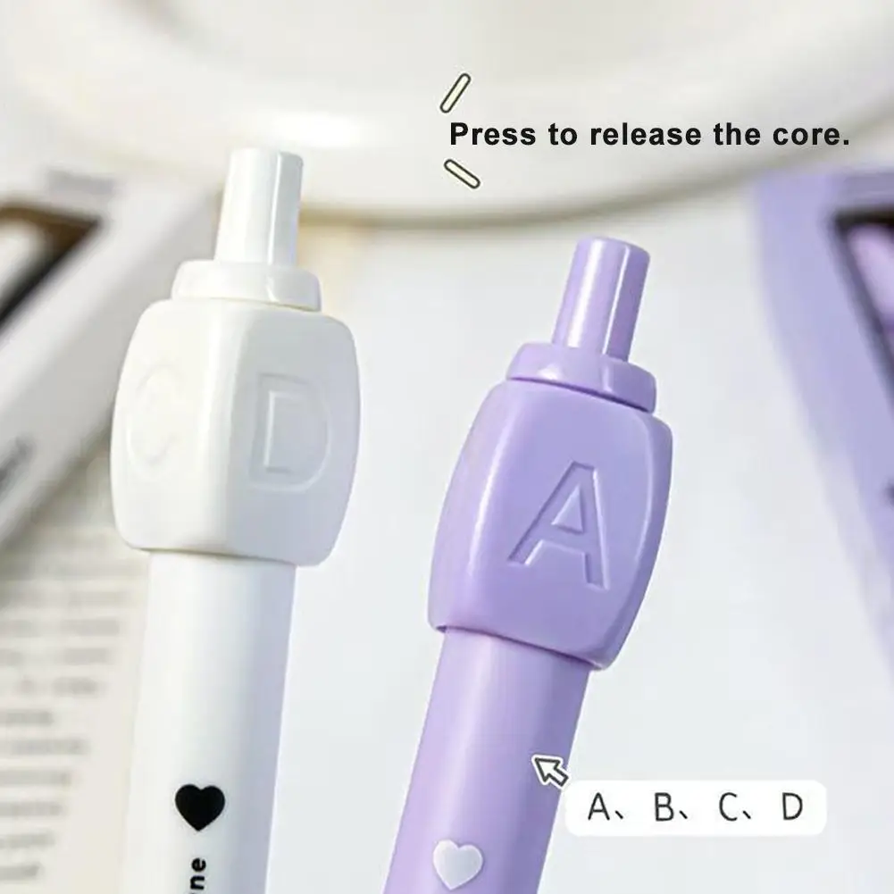 Rotate Decompression Neutral Pen ABCD Press Black Pen Neutral Pen 0.5mm Pen Exam Pen Tablet