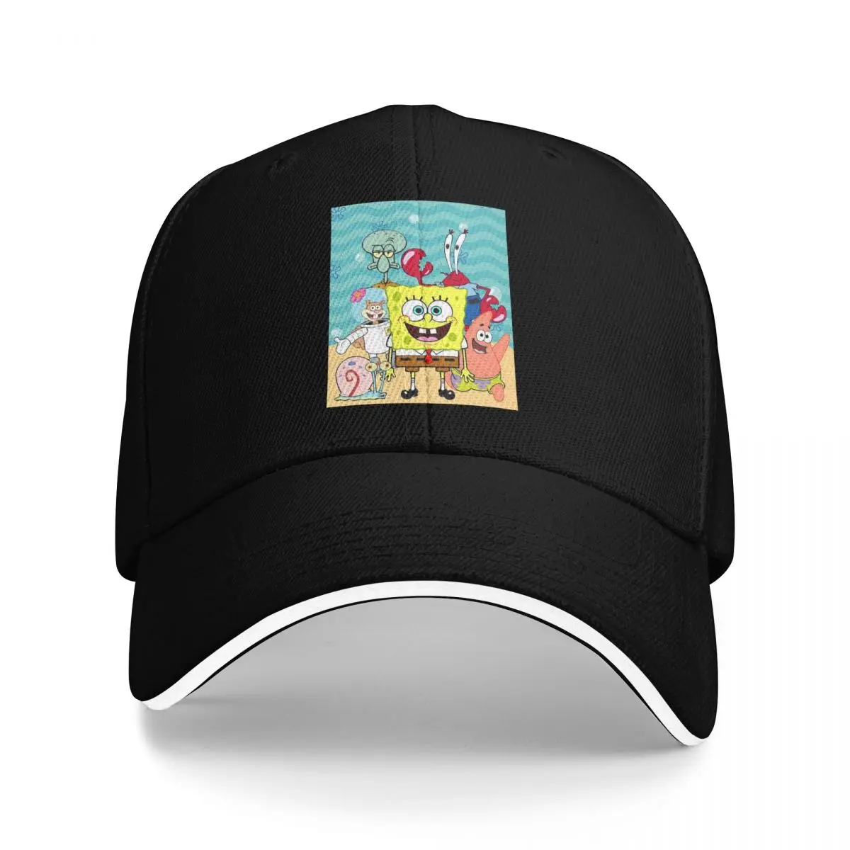 SpongeBob SquarePants Cap Fashion Casual Baseball Caps Adjustable Hat Hip Hop Summer Unisex Baseball Hats Customizable