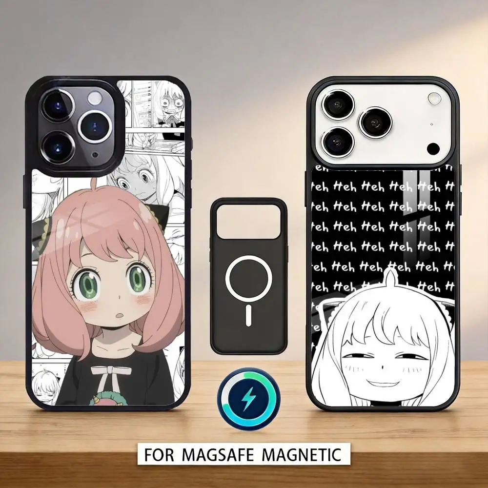 

S-Spy ANIME X F-Family Phone Case Magnetic For iPhone17 16 15 14 13 12 Pro Max For Magsafe Wireless Charging Cover