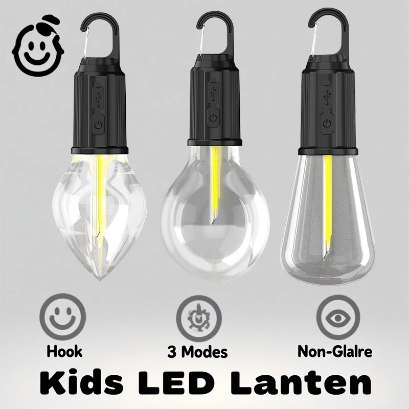 Rechargeable Kids' Handheld Lantern - Eye-Caring Warm Light Portable Lantern Ideal for Children's Indoor Study & Outdoor Camping
