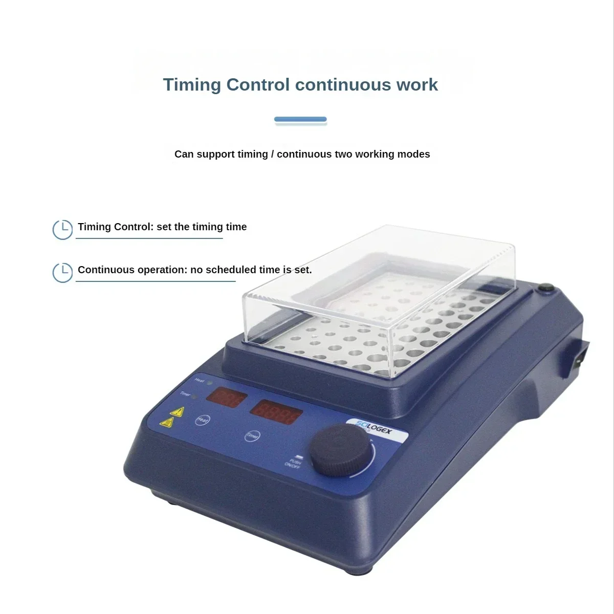 SCILOGEX LED Digital Display Metal Bath Host, Single Module/double Module Metal Bath Heater, Small Container Precise Heating