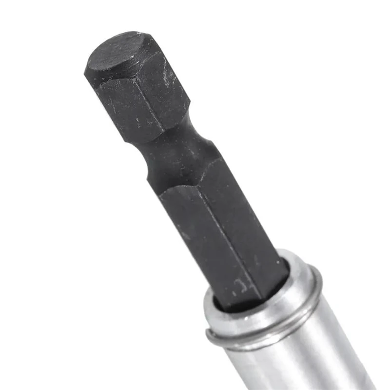 BROPPE CR-V 80mm Haste de extensão de chave de fenda ajustável 1/4 de polegada Hex Shank Quick Connect