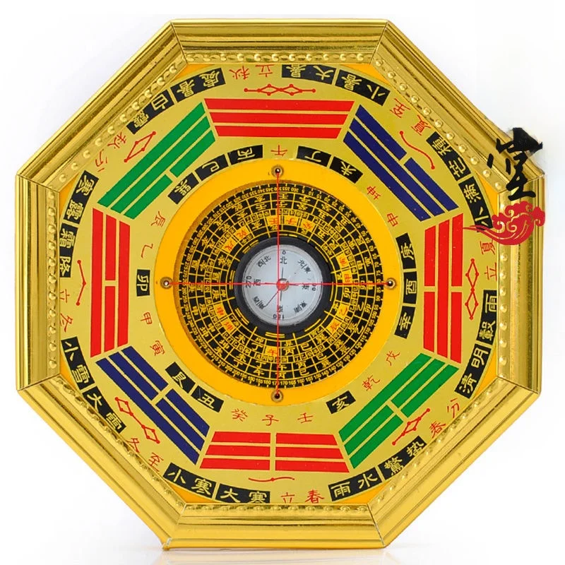 boussole-feng-shui-haut-de-gamme-wen-wang-en-or-miroir-decoratif-a-huit-trigrammes-ornement-suspendu-pour-l'entree