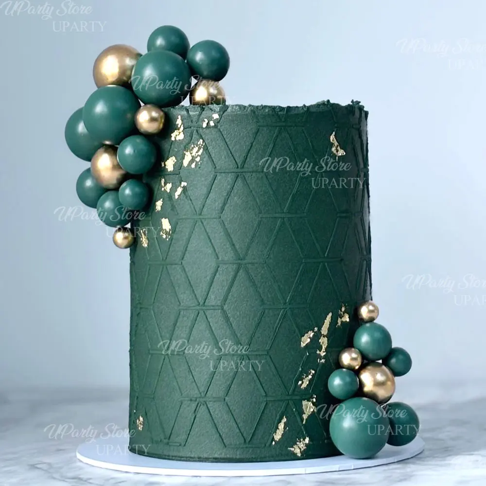 35 Stück Acryl-Zahlen-Kuchendekoration Marineblau Gold Kuchenbälle 0-9 Zahlen-Topper für Geburtstag Vatertag Jubiläum Kuchendekoration – Detail 6