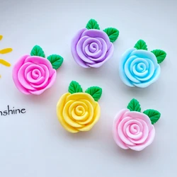 10Pcs New Cute Mixed Mini Rose Series Flat Back Resin Cabochons Scrapbooking DIY Jewelry Craft Decoration Accessorie