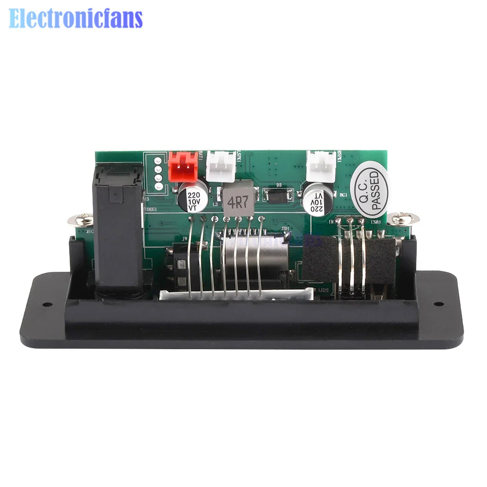 DC5V Power Supply Amplifier Board Bluetooth 5.0 MP3 Decoder Board 2*5W With Connecting Microphone Support Radio FM