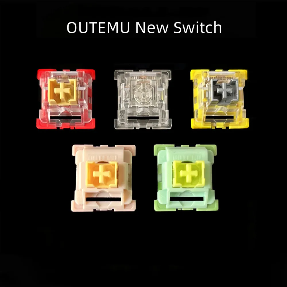 Outemu New Switch 3 PIN Hot Swap RGB Mechanical Keyboard Switches Silent Linear Tactile Clicky Panda Ocean Dust-proof Switch