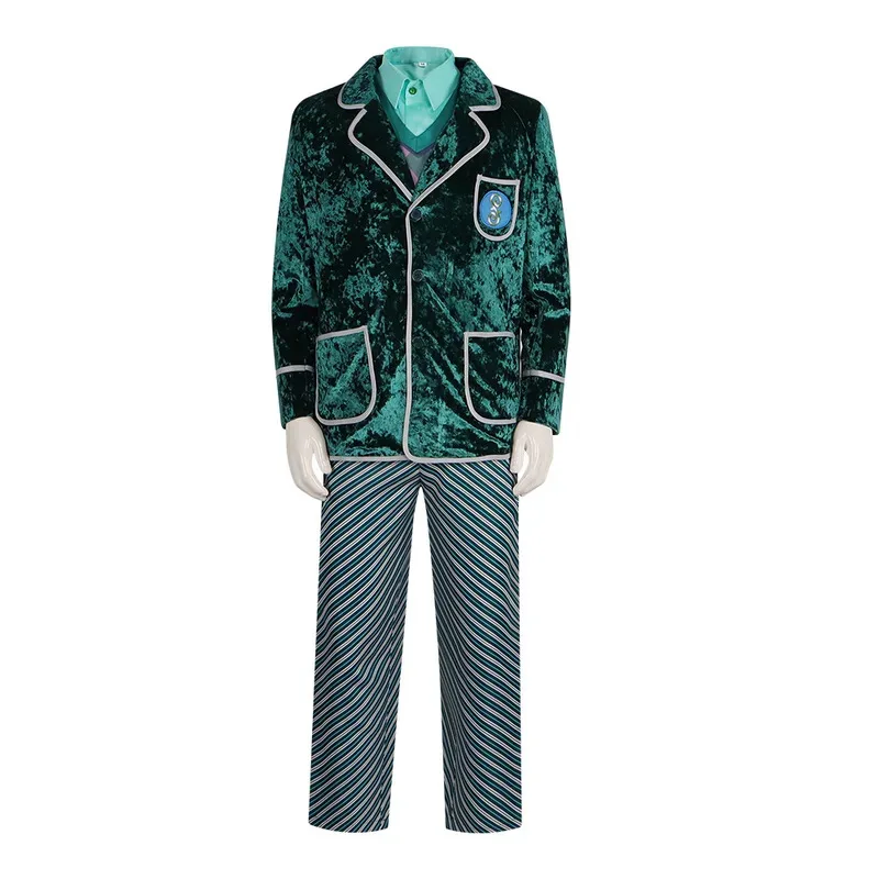 فيلم الساحرة الشريرة زي Elphaba Nessarose محمد Pfannee تأثيري الرجال النساء مخطط زي مدرسي مجموعة يوميا ؛ 3 ، v'5.