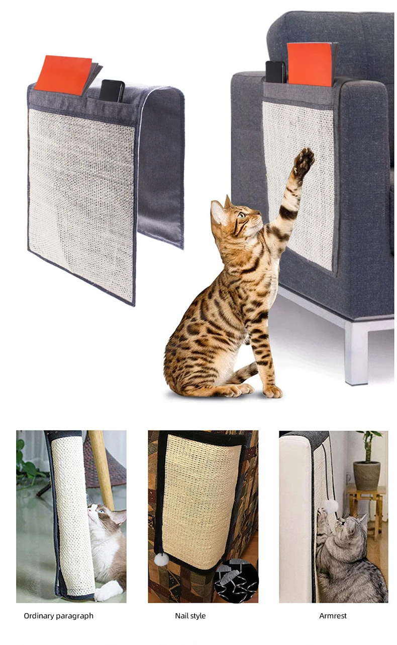 Cat Scratcher Sisal Mat Board Cat Scratch for Sharpen Nails Scraper Cats Tree Cat scratching post Sofa Mats Furniture Protector