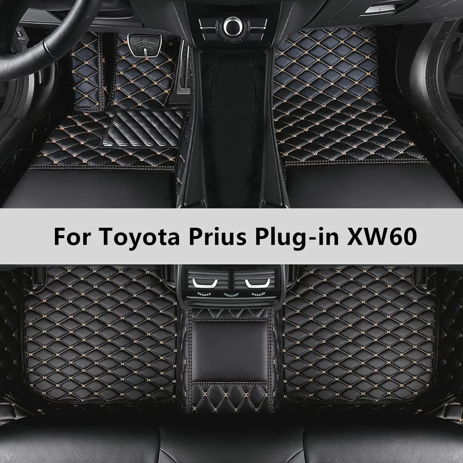 Custom Car Floor Mats For Toyota Prius Plug-in XW60 2022 2023 2024 2025 2026 2027 2028 Floor Mat Car Mat Accessories Interior