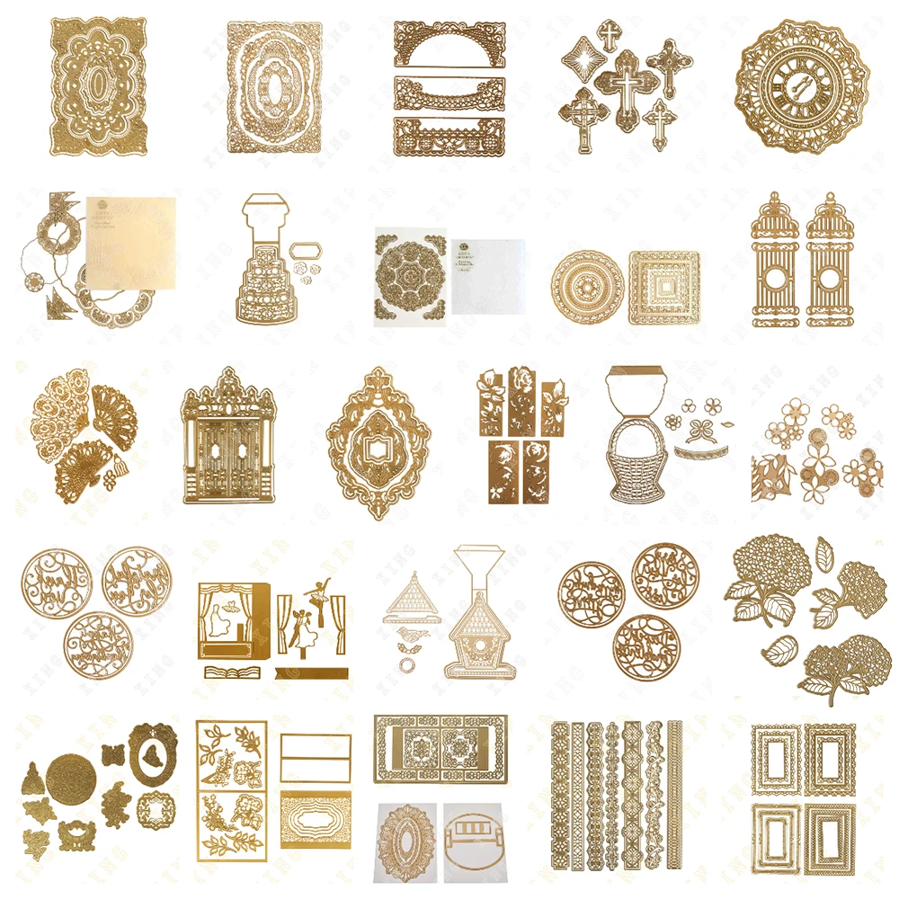 

Present Pop-Up Card 3D Frame Dies Metal Cutting Dies For Scrapbooking Paper Making Embossing Card Crafts Die Cut Making Stencil