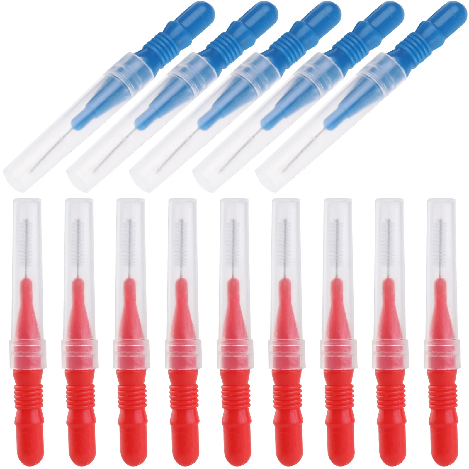 

50Pcs Interdental Oral Care Tool for Cleaning Between Teeth Orthodontic Brush Gum Massage Tartar Removal