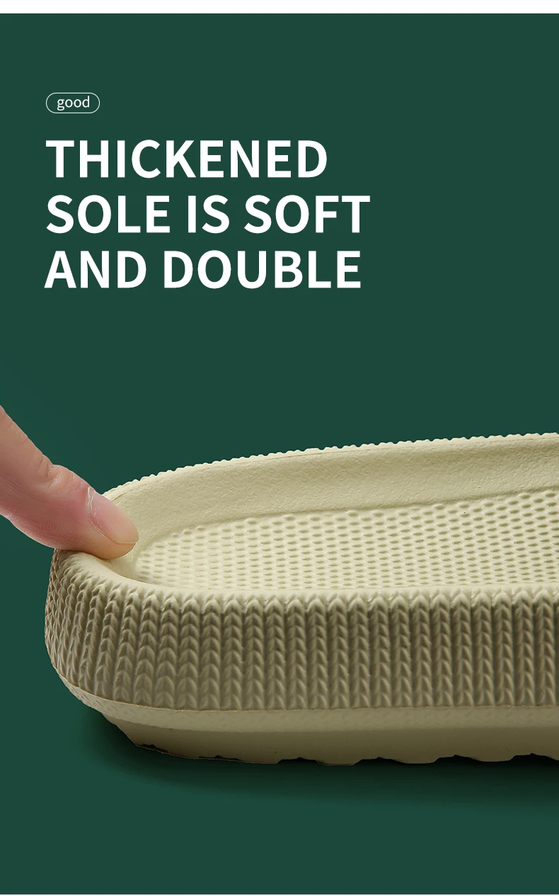 Step on the Sense of Shit Hausschuhe Sommer Home Wear Rutschfeste Schuhe mit weichen Sohlen Eva Einfache HERREN Hausschuhe – Detail 5