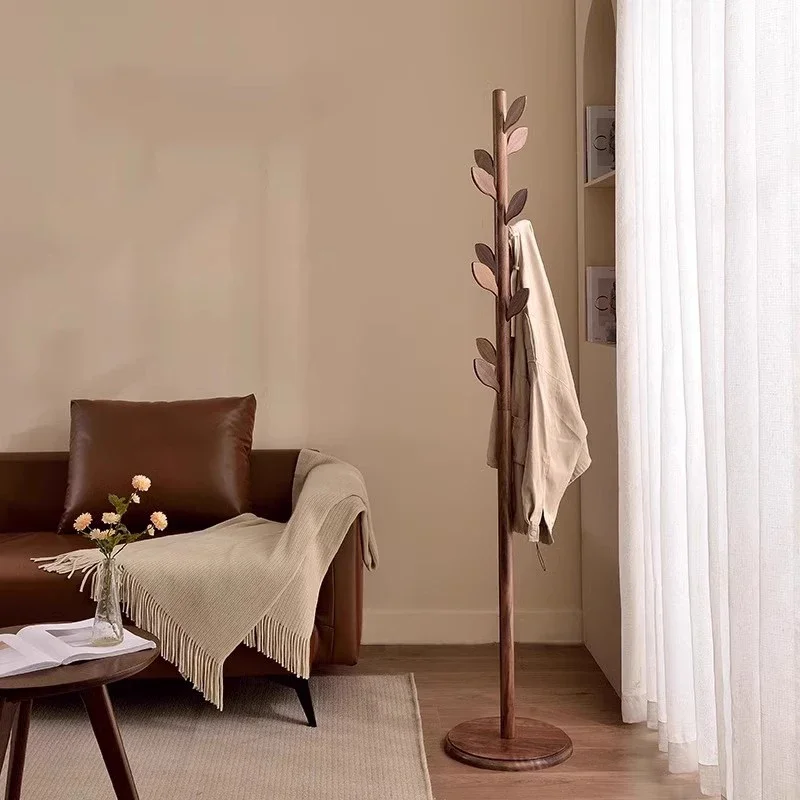 الصلبة الخشب الطابق معطف الرف غرفة نوم الإبداعية عمودي القطب شجرة فرع الملابس الرف المنزلية الطابق Estendal Roupa الأثاث #1