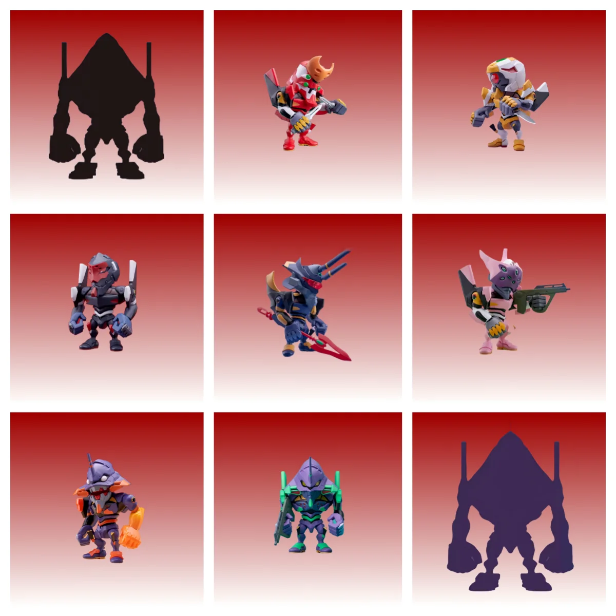 

​​EVANGELION Q-Style EVA-01 Blind Box Eva Prototype Figure Collectible Trendy Plaything Gift for 15+ Age Anime Fans